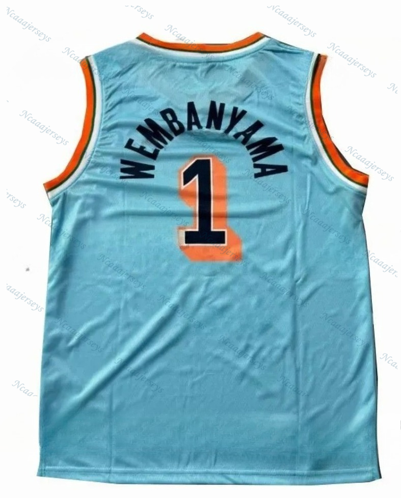 1 Wembanyama 2025 Basketball Jerseys Barnes Bassey Branham Castle Custom Jerseys Mesh Sleeveless Stitched11