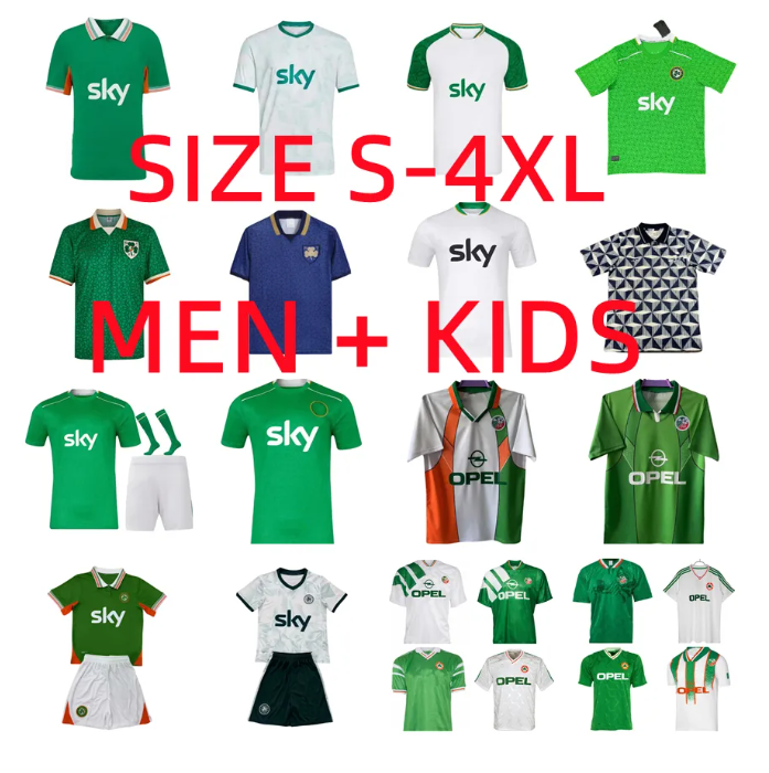 2025 2026 Ireland Match Soccer Jerseys DOHERTY DUFFY 88 90 92 94 25 26 Retro DOHERTY DUFFY St.Patrick's Day HOUGHTON McATEER Hendrick McClean Football Shirt Men Kids