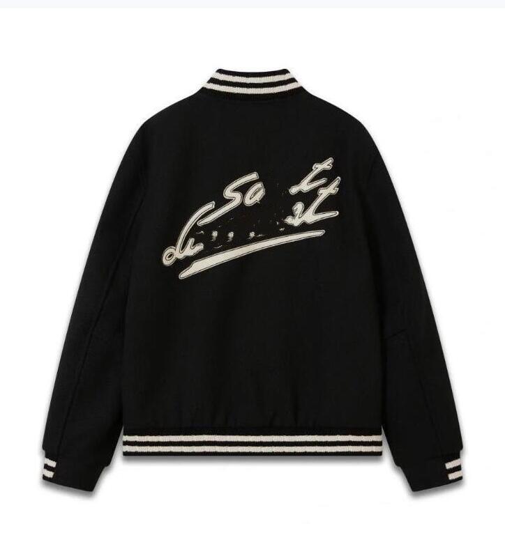 Desinger cardigans jackets men's desinger versatile double layer jacket coats varsity women buttons embroderied lourent outwear outfit coat good design clothing