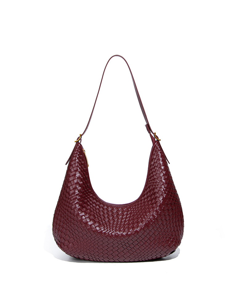 2025 New Hot Selling High-End Tote Woven Commuting Versatile Large Capacity Shoulder Niche Armpit Bag
