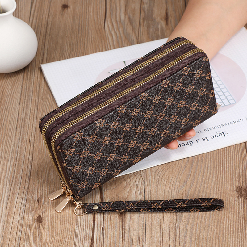 Luxury Wallet 2025 New Women's Long RFID Wallet Multi-Function Zipper Clutch with Card Holder Phone Pocket Coin Purse Organizer