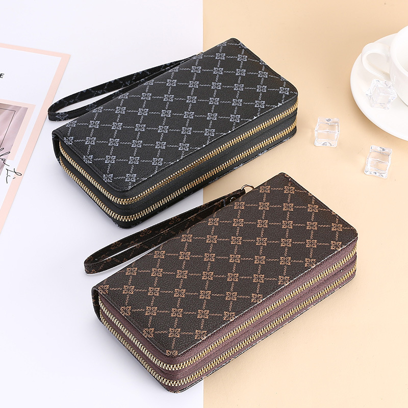 Luxury Wallet 2025 New Women's Long RFID Wallet Multi-Function Zipper Clutch with Card Holder Phone Pocket Coin Purse Organizer