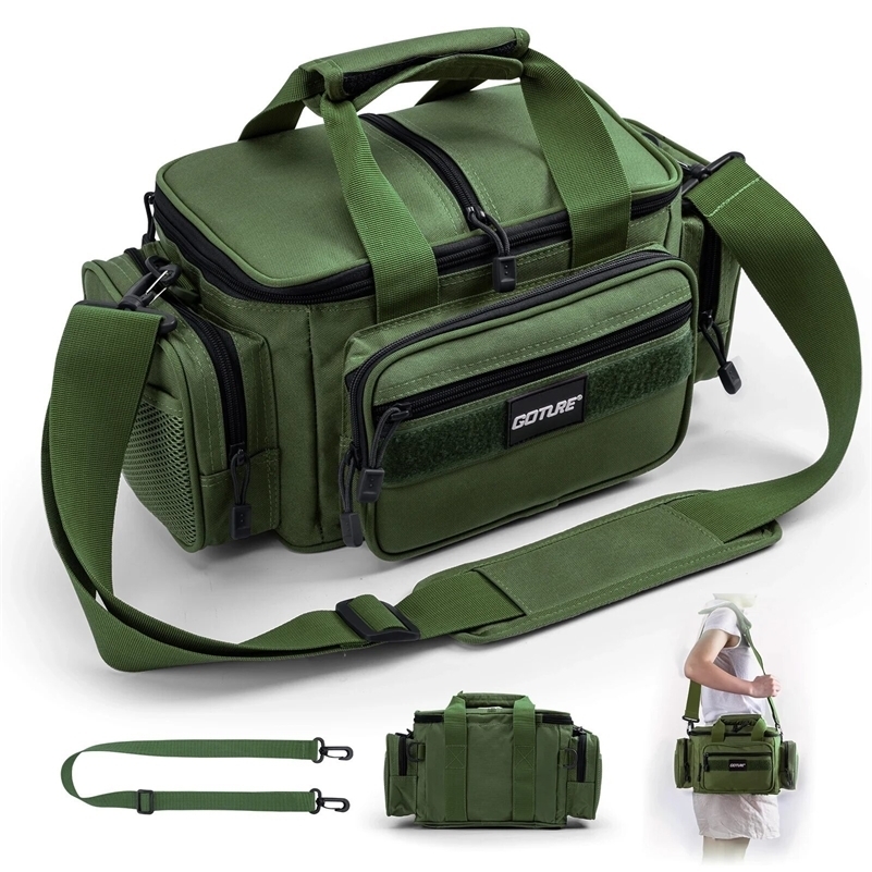 Goture Fishing Tackle Bags 382319cm Shoulder Bag High Capacity 600D Oxford Cloth Outdoor Cycling Backpack Camping Picnic Bag i250912
