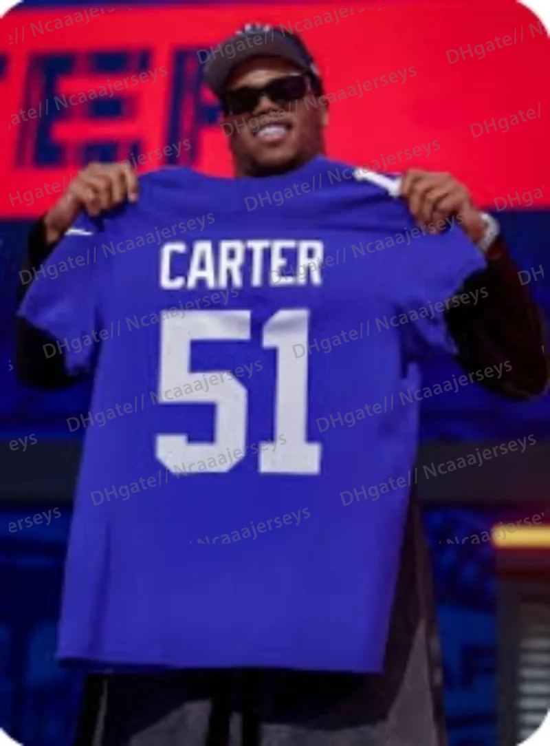 custom 3 Wilson Football Jersey 56 Taylor 32 Simpson 1 Nabers 6 Dart 51 Carter Mens Womens Youth