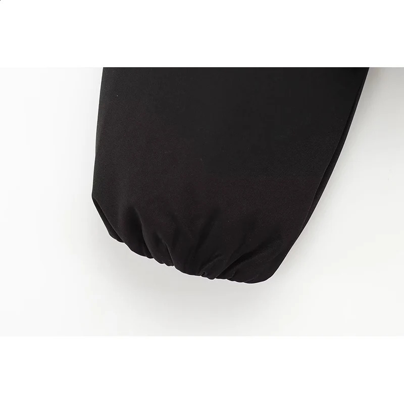 RAFZNB Fashion Short Jackets Coats For Women Turndown Collar Long Sleeve Casual Female Outerwear Chic Tops 250906