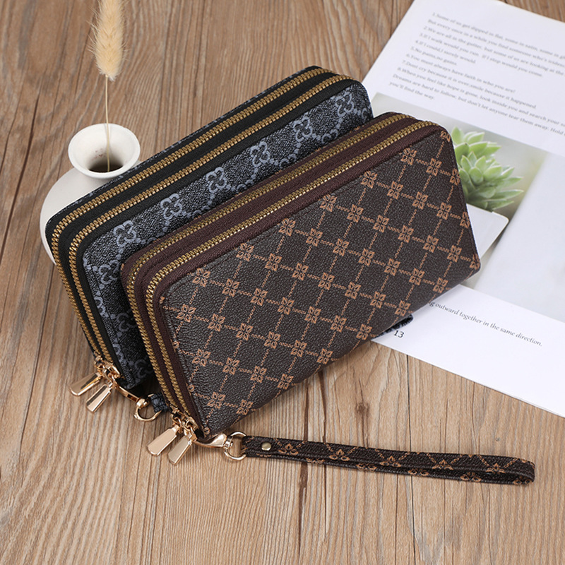 Luxury Wallet 2025 New Women's Long RFID Wallet Multi-Function Zipper Clutch with Card Holder Phone Pocket Coin Purse Organizer