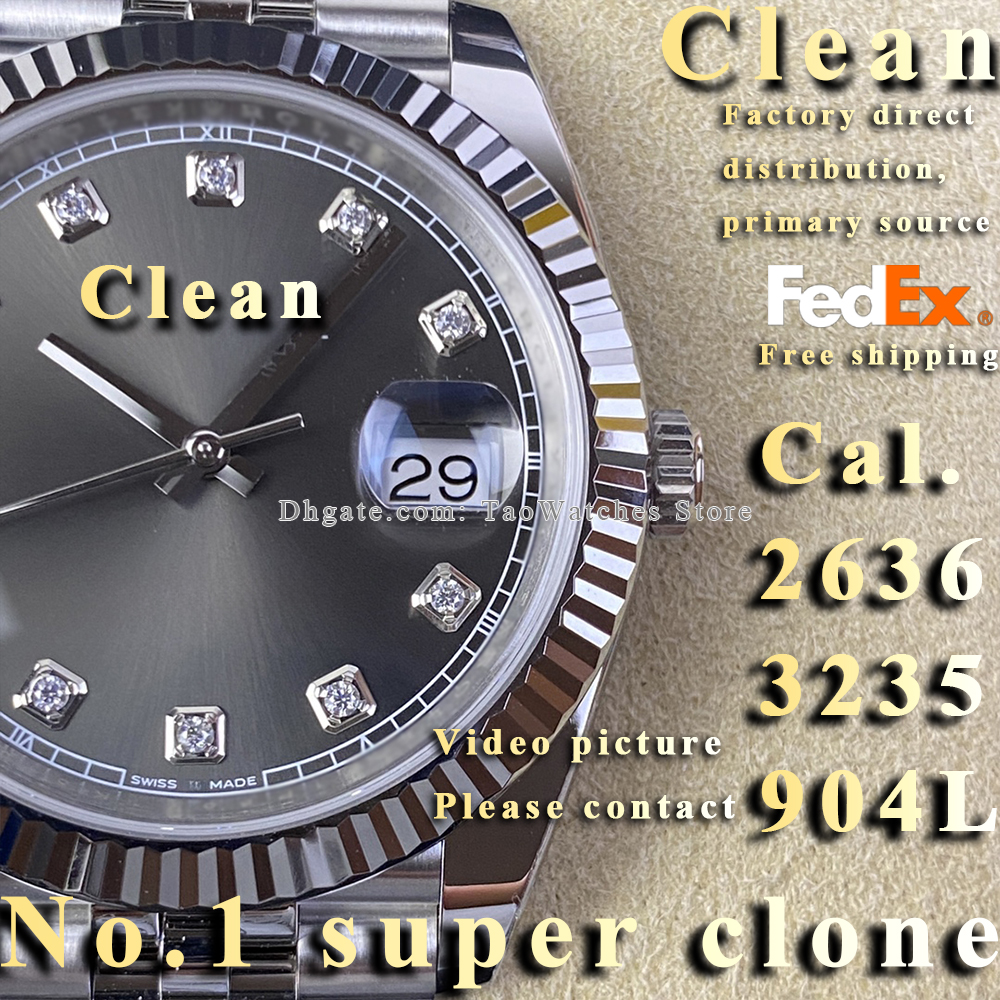 luxury Top quality date just mens watch clean factory super clone watches designer watches men 3235 movement sapphire glass 904L steel 41mm watchone men with box