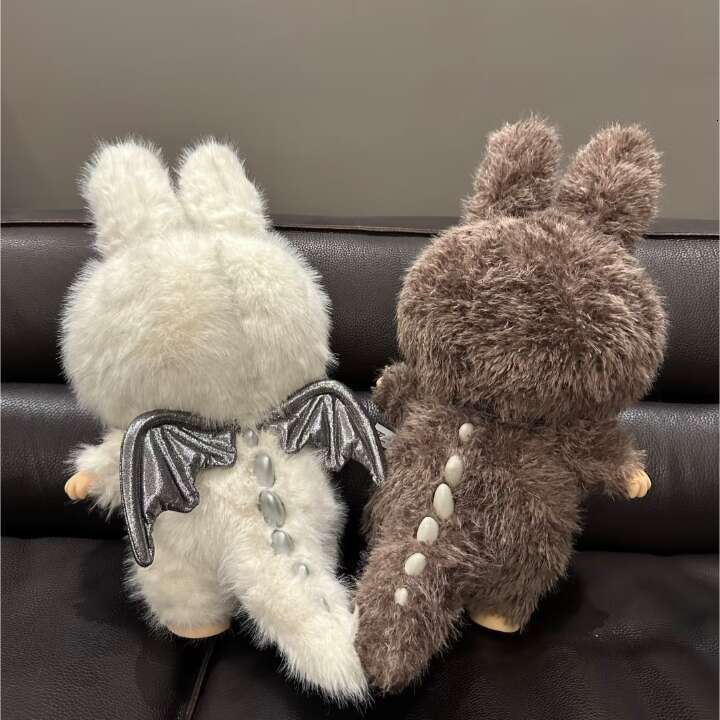 38CM 58Cm Zimomo Labubu Angel large grande giant Jumbo custom In Clouds I Found You Original Vinyl Handmade Surprise Plush Doll Toy Birthday Gift