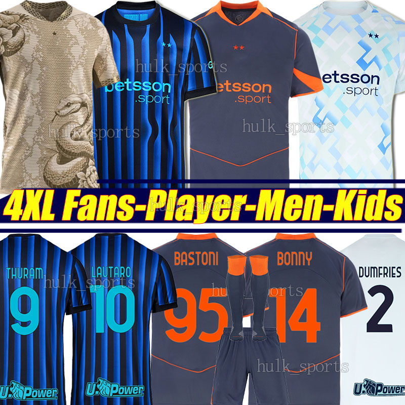 4XL 2025/26 THURAM 3rd MilanSoccer Jerseys LAUTARO LUIS HENRIQUE SUCIC InTEr BONNY CALHANOGLU BASTONI DUMFRIES BARELLA Men Kids Kit socks sets football shirts