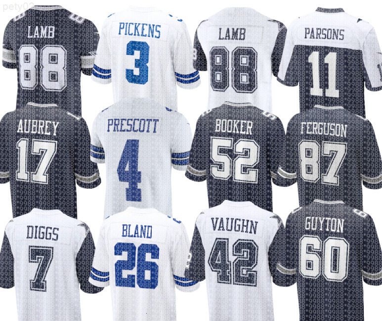 nfl Cowboys Jersey CeeDee Lamb Deuce Vaughn Jake Ferguson Tyler Guyton KaVontae Turpin Jalen Tolbert Damone Clark DeMarvion Overshown Wilson Malik Hooker Football