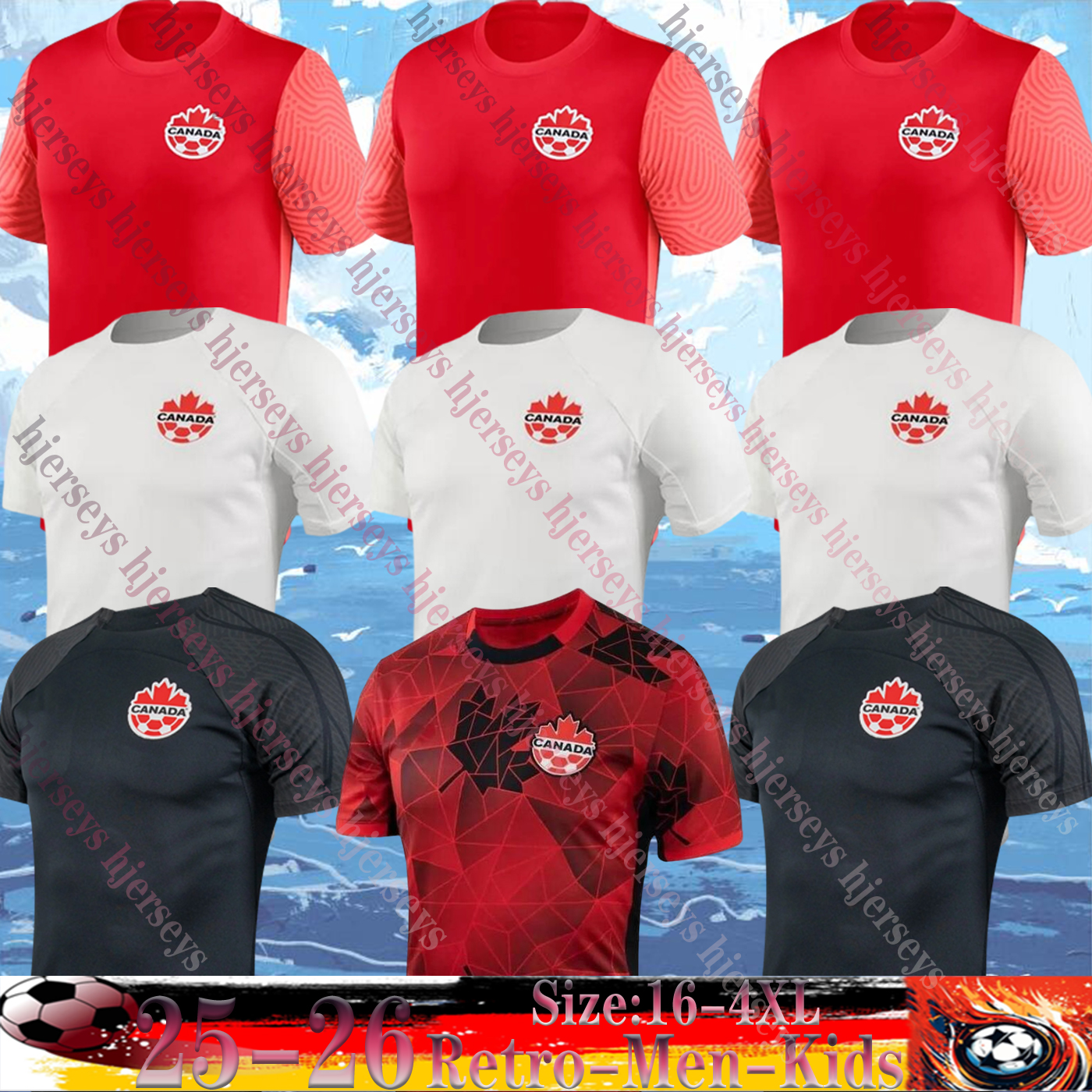 22 23 24 Canada Soccer Jerseys maple leaf Special version Men DAVIES J.DAVID Copa America Cup UGBO LARIN CAVALLINI MILLAR EUSTAQUIO way football Home Away Third shirts