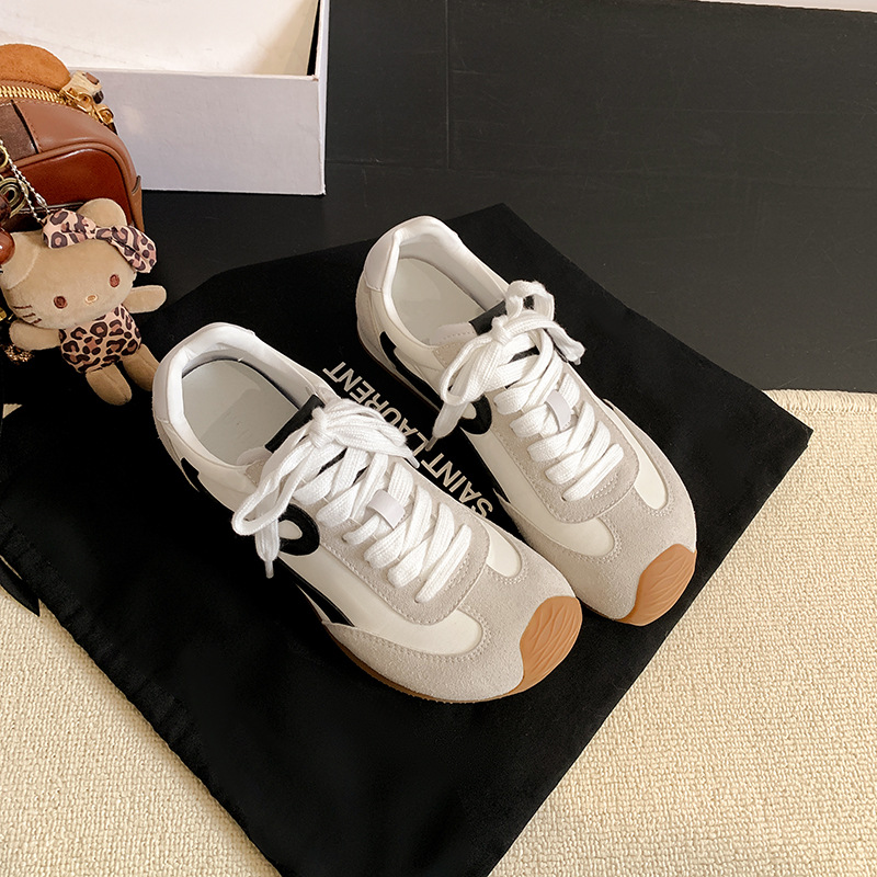 Free shipping De Xun Shoes 2025 Spring New Style insole height-increasing casual slimming sporty light running retro Forrest Gump shoes