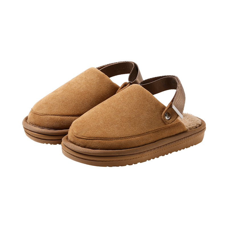 Hot new free shipping designer slippers for womens snow slippers black khaki brown New anti slip and warm simple cotton shoes