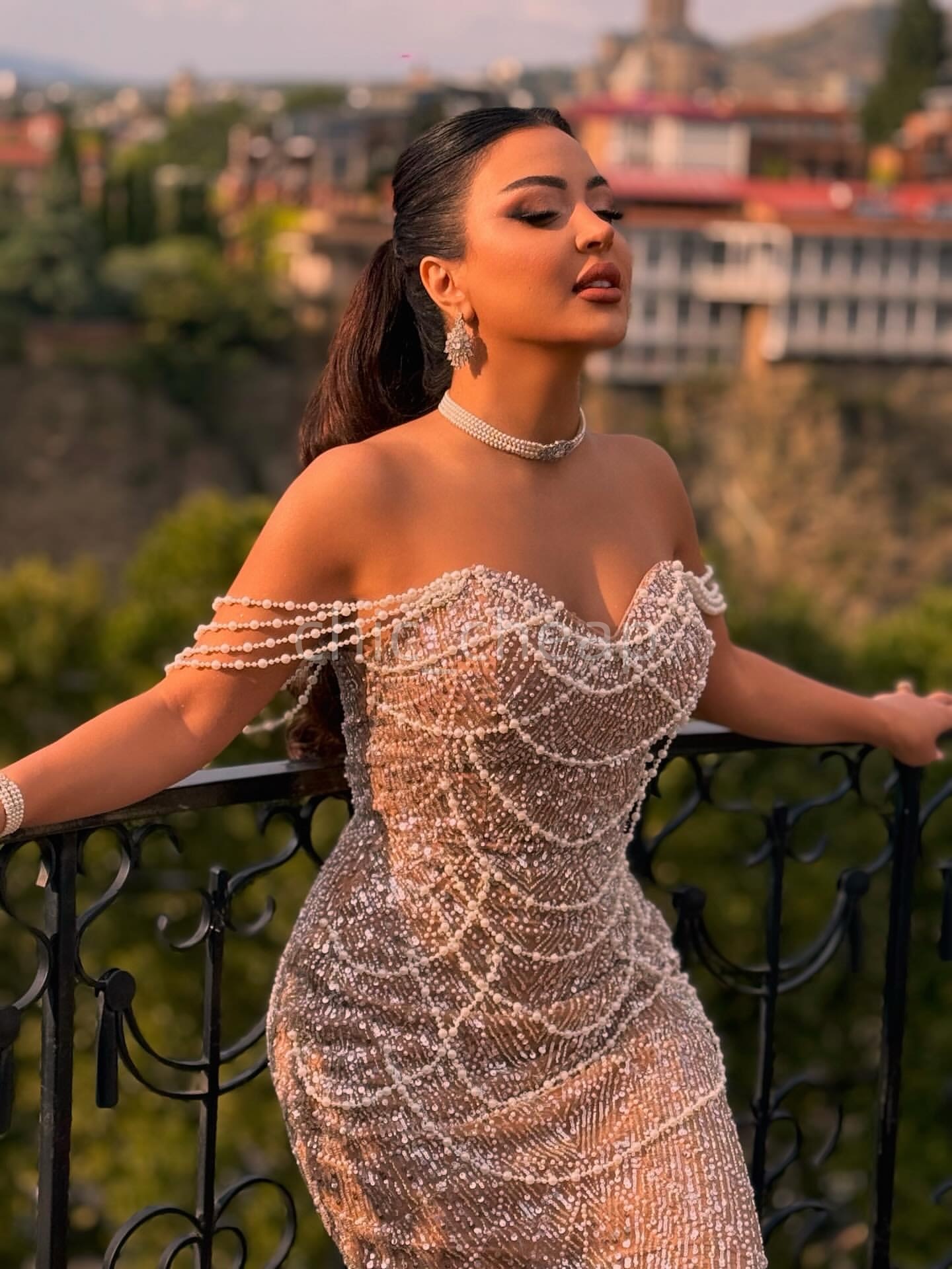 Aso Ebi Champagne Mermaid Prom Dresses 2025 Illusion Sequined Pearls Evening Formal Party Second Birthday Engagement Gowns Plus Size Dress For Special