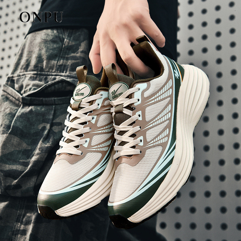 ONPU Designer Autumn Men's Breathable Mesh Fashion Sports Casual Lightweight Pair Running Soft-soled Luxury Shock-absorbing Shoes