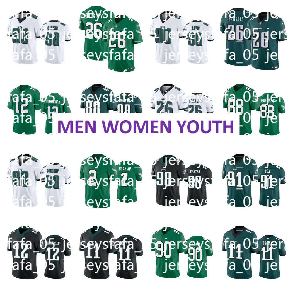 NFL Eages Jerseys Saquon Barkey Jason Kece A.J. Brown Jaen Zack Baun Reed Bankenship Dean Cooper DeJean Quinyon Mitche Darius Say jr Brandon Maiata