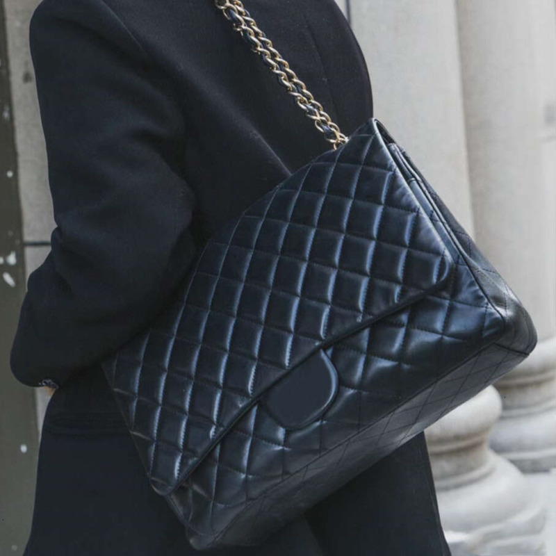 Top Designer bag Classic handbags Shoulder bags Maxi Flap Fashion womens purses genuine Leather chain tote Cowhide Lambskin Black Cross body Wallet Quilted