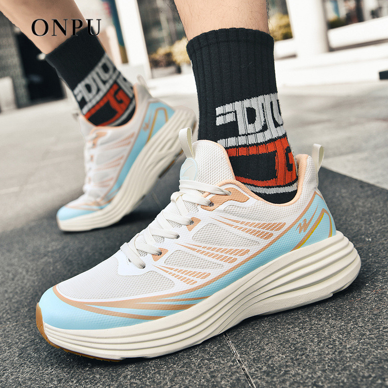 ONPU Designer Autumn Men's Breathable Mesh Fashion Sports Casual Lightweight Pair Running Soft-soled Luxury Shock-absorbing Shoes