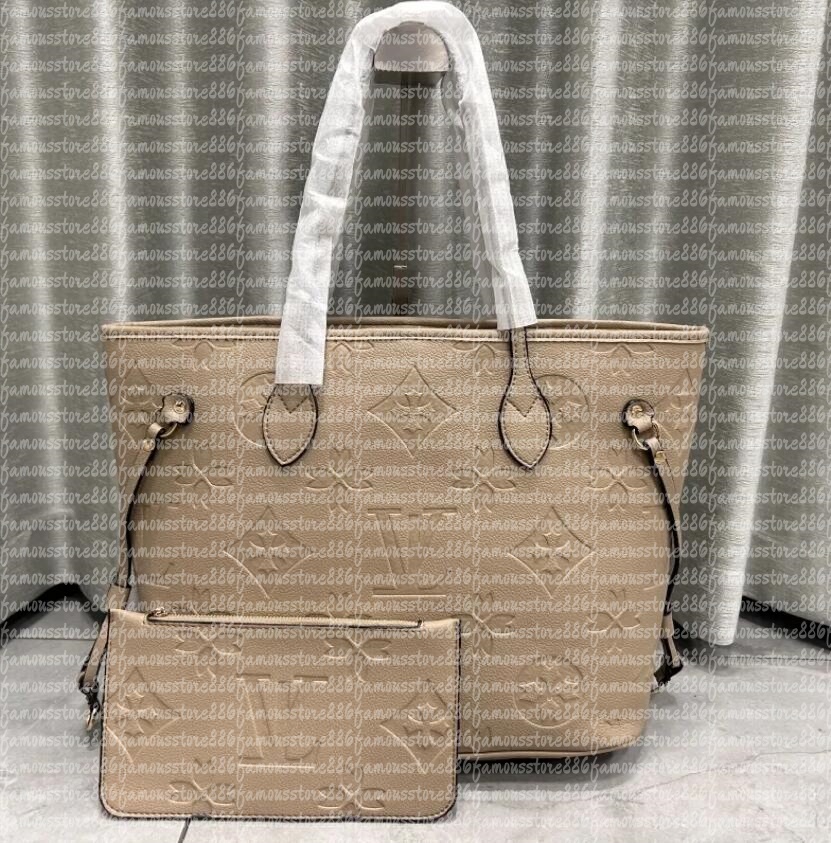 designer bag 2pcs Set Embossed Flower Women Handbag Shoulder Bags Fashion Composite Lady Clutch Tote Bag shopping Female Purse Wallet crossbody designers bags