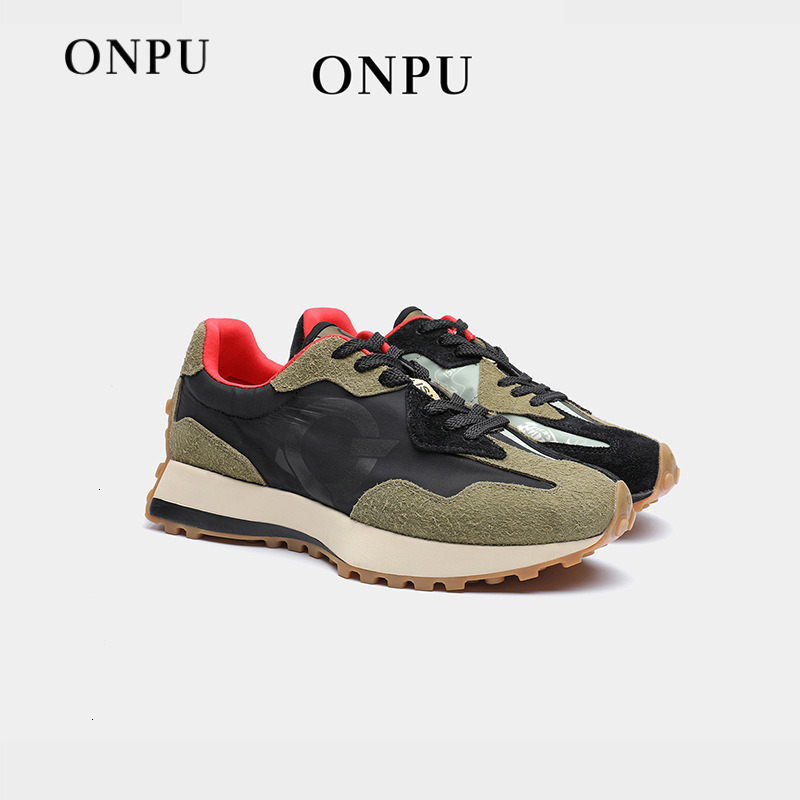 ONPU Classic Color Luxury Block Forrest Gump Shoes Summer Breathable Cool Genuine Leather Soft Sole Designer Sneakers Comfortable Fashion Versatile Tr