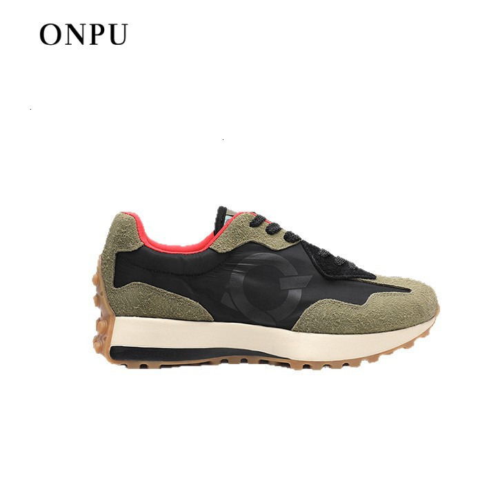 ONPU Classic Color Luxury Block Forrest Gump Shoes Summer Breathable Cool Genuine Leather Soft Sole Designer Sneakers Comfortable Fashion Versatile Tr
