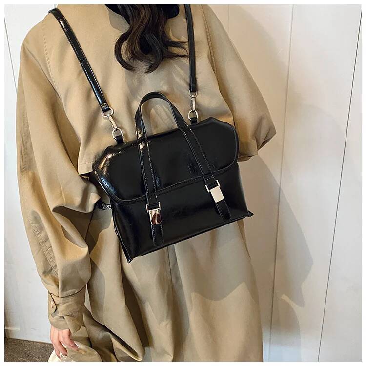 Leopard print women design s backpack large capacity Pu suede women s shoulder bag commuting briefcase autumn new designer bag women s backpack