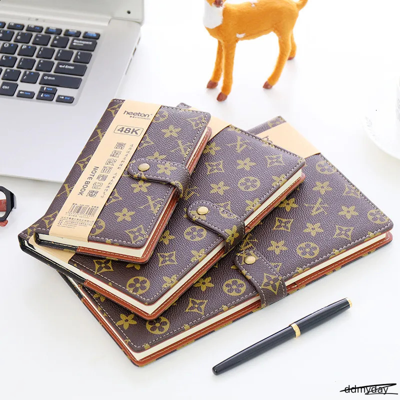 Wholesale Diary Book A5 Fashion B5 Notebook Hard Surface Copy 25K Notepad Small Portable A6 Office With Buckle Business 250818 ddmyDay