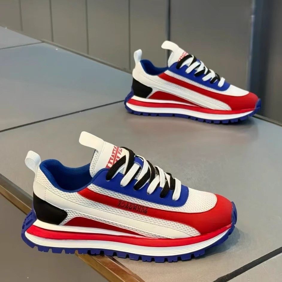 Designers this year fashion fashion all kinds of sports red shoes non - slip wear - resistant casual platform to increase plate shoes men's shoes