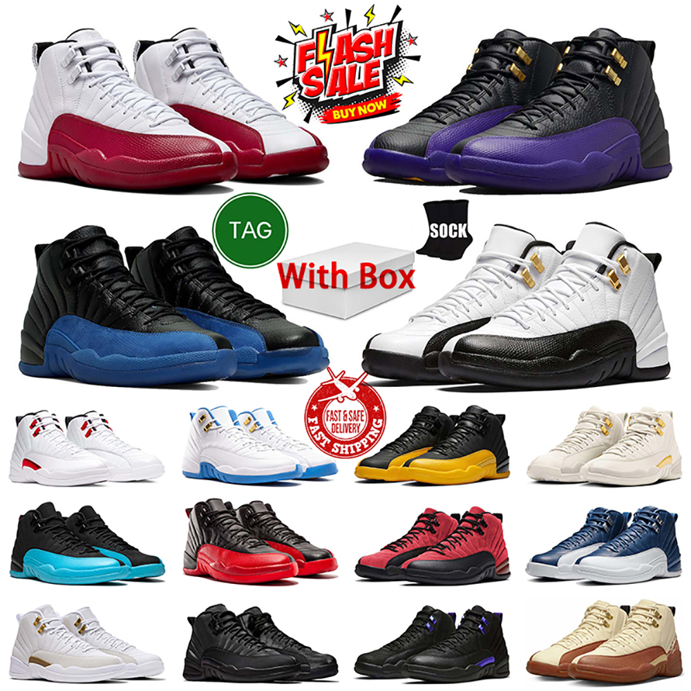12s Cherry Mens Basketball Shoes 12 Field Purple Brilliant Orange Stealth Royalty Gamma Blue Hyper Royal University Gold sports sneakers trainer