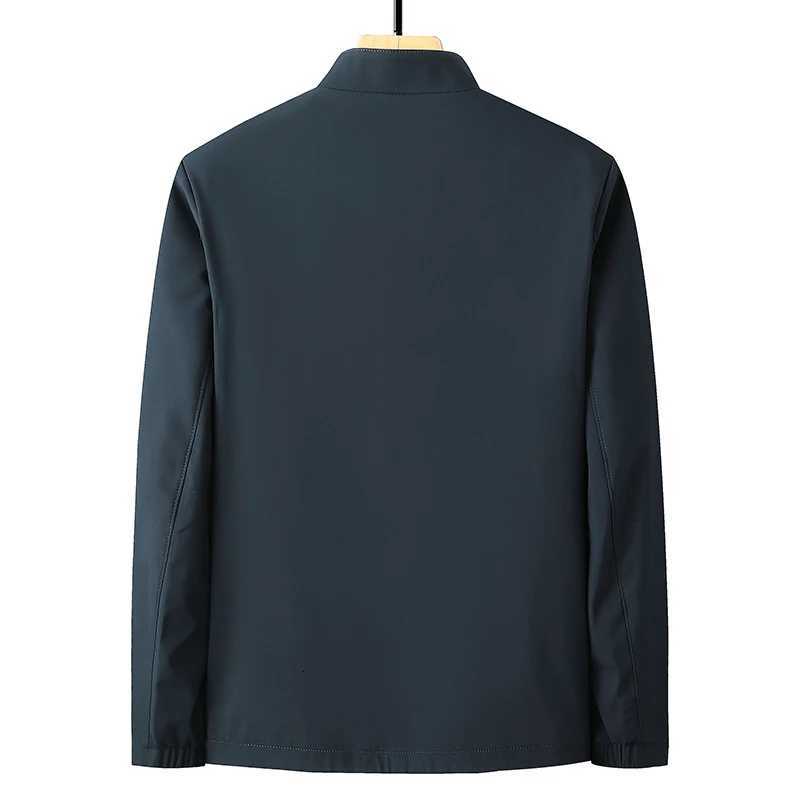 Spring Autumn Mens Business Jacket Male Baseball Collar Formal Coats Men Classic Windbreaker Jacket Clothing Z250913
