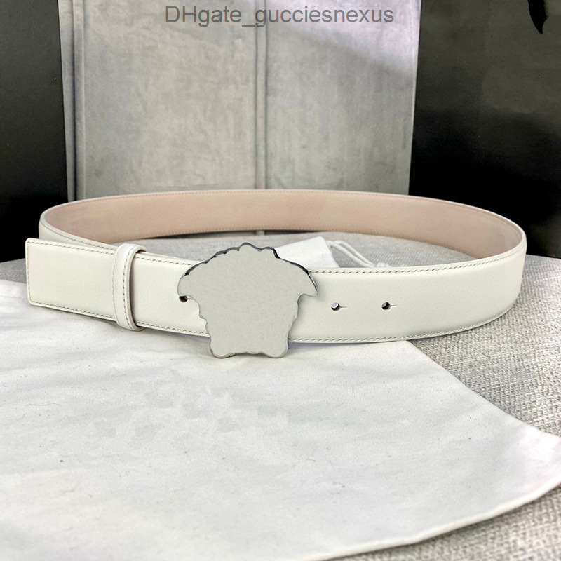 versacity Mens Designer genuine Leather Belt Width 40cm Fashion Luxury Big Gold Buckle Belts High Quality Men Casual Business Waistband Red White Gray black 4 co URRV