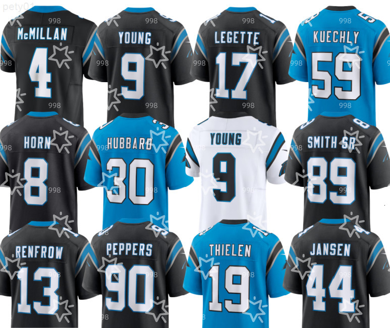 nfl Panthers Jersey Tetairoa McMillan Rico Dowdle Chuba Hubbard Hunter Renfrow Tershawn Wharton JaTavion Sanders Robert Hunt J.J. Jansen Michael Jackson Jalen Coker