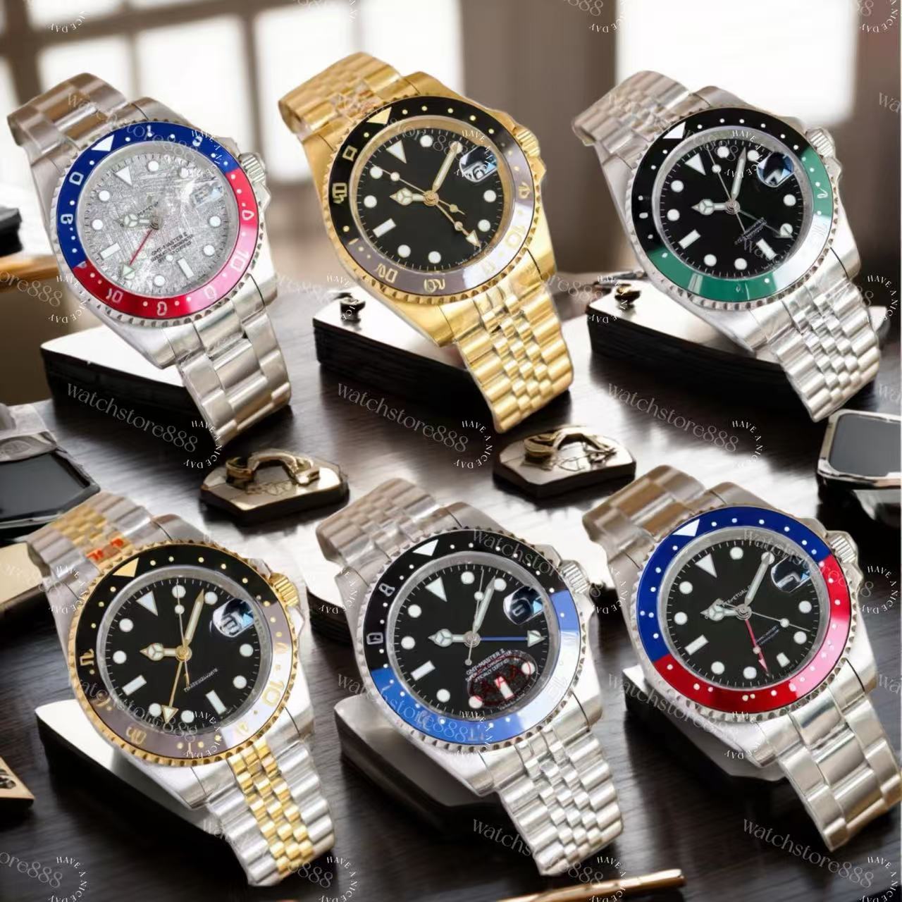 advanced Luxury Mens Watch Designer Watches 40MM High Quality Automatic Movement Watches Stainless Steel Ceramic Bezel Dial Luminous 100 Waterproof Movement 2813