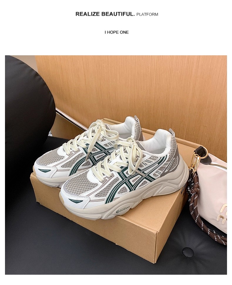 Women's New Summer Breathable Mesh Dad Sneakers - Unisex Athletic Shoes with Soft Sole