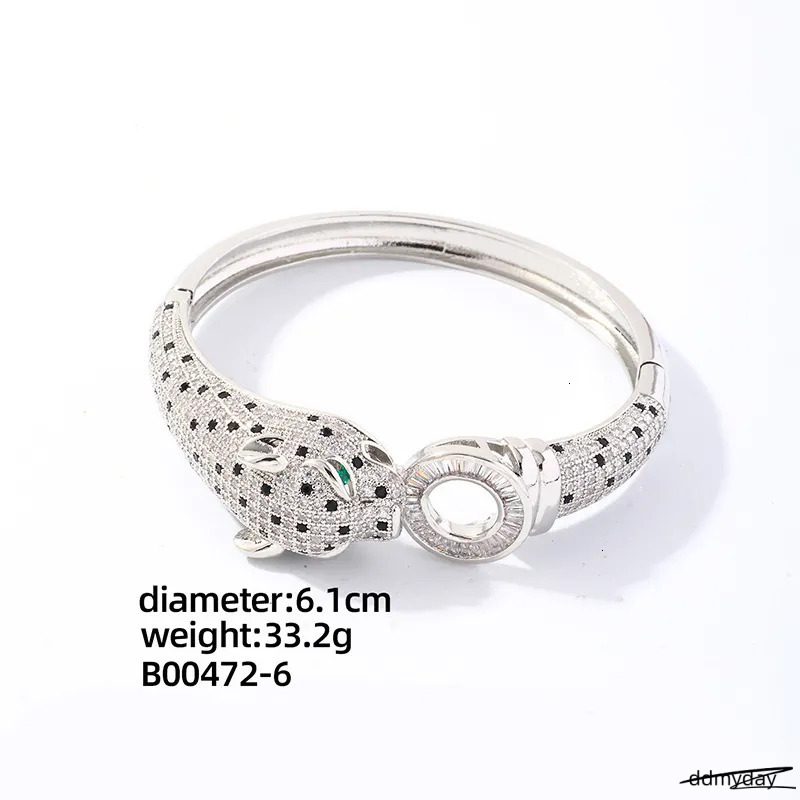 Brand Designer Leopard Jewelry Set Kashi Accessories European And American Style Full Dia Gold-Plated Bracelet Ring Light High-End Fee ddmyDay