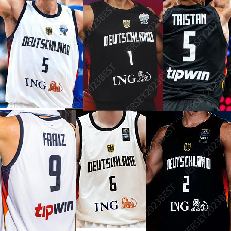 2025 FIBA Germany World Cup Basketball Jerseys 16 Amon Dorries 9 Franz Dorries Kodjoe Dirk Nicolas Amon Nowitzki