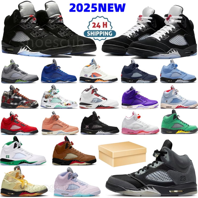 Designer Shoes 5s Basketball Shoes man woman Black Cats Thunders Cool Grey cement Brick Fire Red Black metallic Awake low Fragment mens womens outdoor sneakers