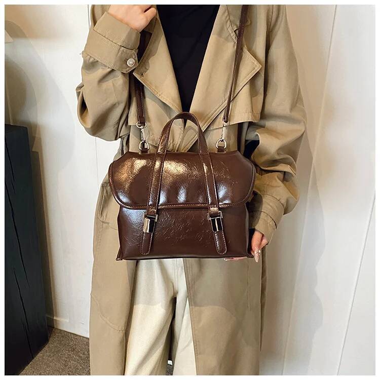 Leopard print women design s backpack large capacity Pu suede women s shoulder bag commuting briefcase autumn new designer bag women s backpack