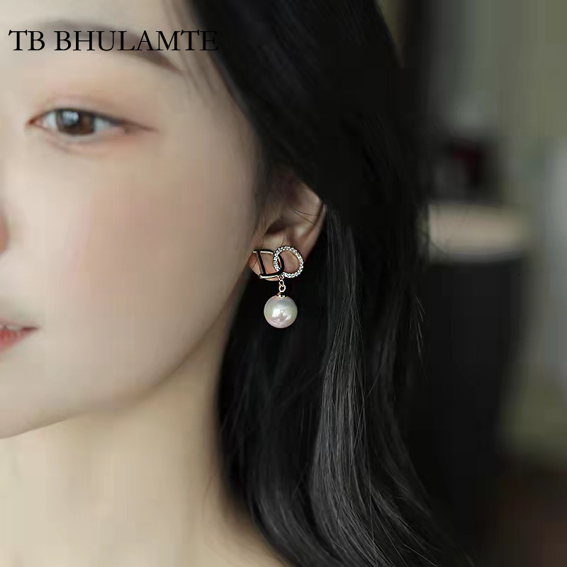 TB BHULAMTE New Luxury Elegant High-end French Designer Accessories Fashionable Niche Popular Student Youth Women's Earrings Jewelry High Quality