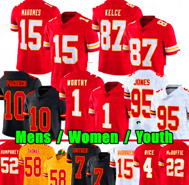 Patrick Mahomes Kansaes City Chiefes Football Jersey Travis Kelce Xavier Worthy Isiah Pacheco Rashee Rice Nick Bolton Chris Jones Harrison Butker 569