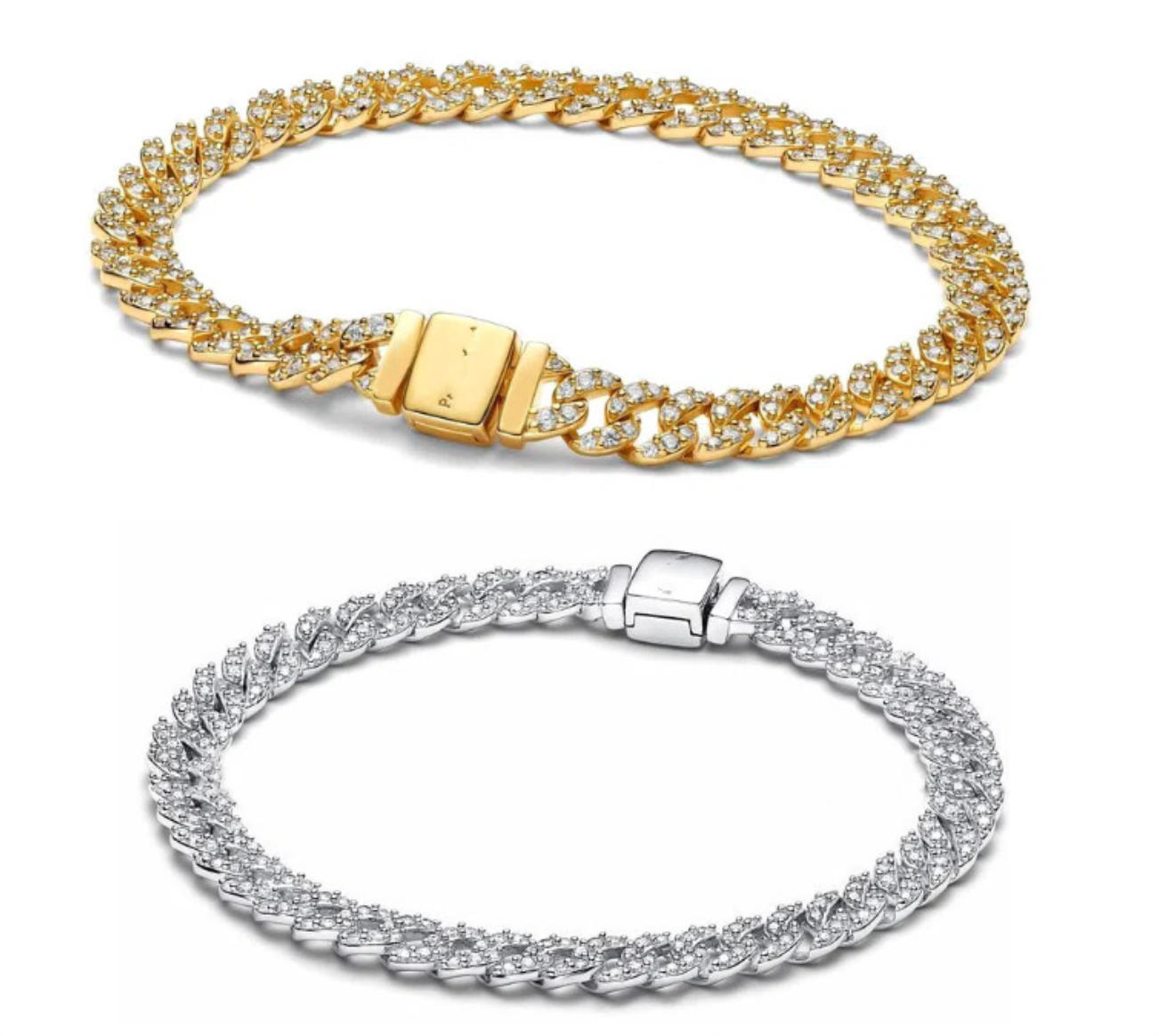 Designer Bracelets Cuba Chain Adjustable Fashion Chain Charms With Gift Box For Hip hop Rock Rhinestone Bracelets Jewelry