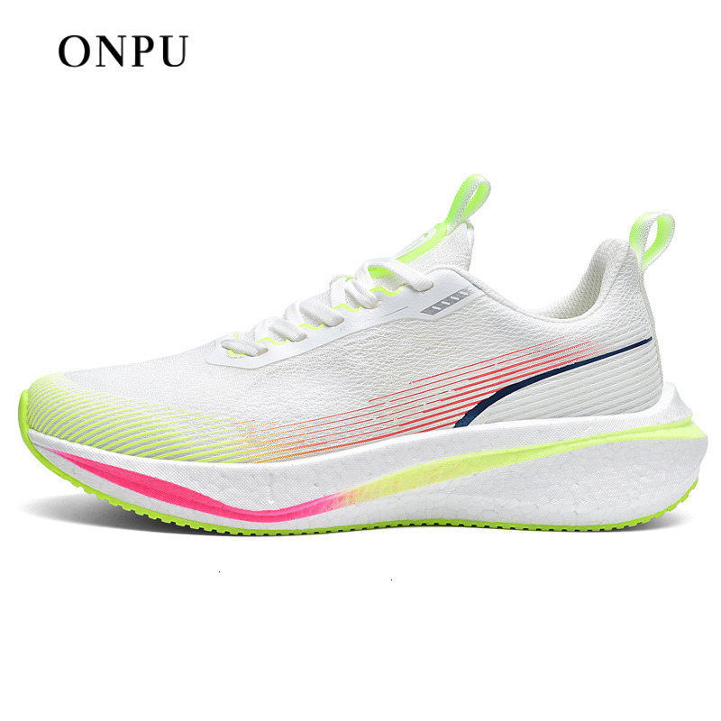 ONPU Luxury Lightweight Soft Sole Running Shoes Trendy Designer Shoes Versatile Couple Sports Shoes Non Slip Mesh Breathable Running Shock Absorption 