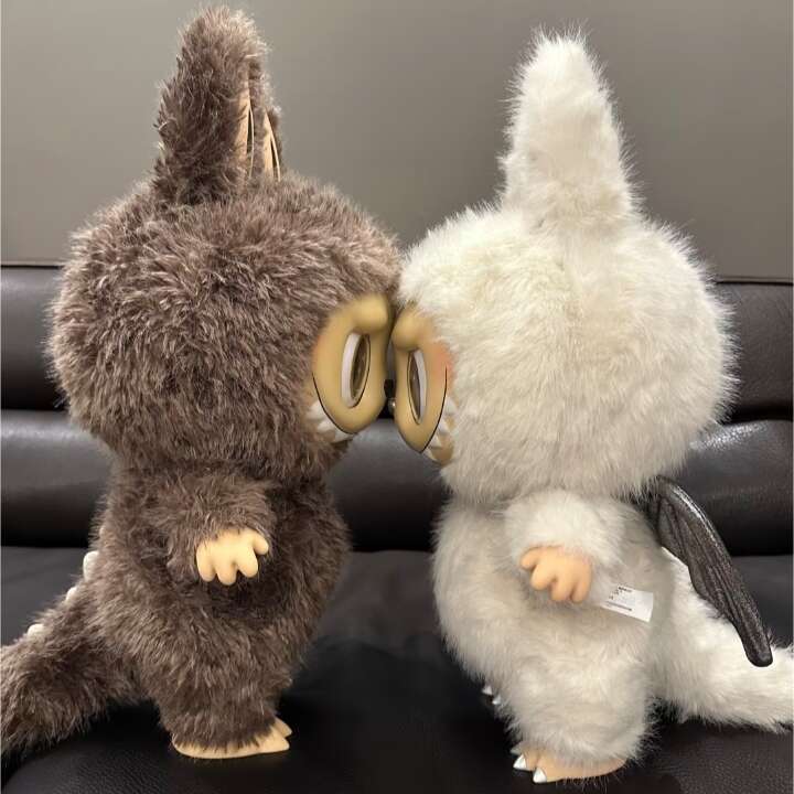 38CM 58Cm Zimomo Labubu Angel large grande giant Jumbo custom In Clouds I Found You Original Vinyl Handmade Surprise Plush Doll Toy Birthday Gift