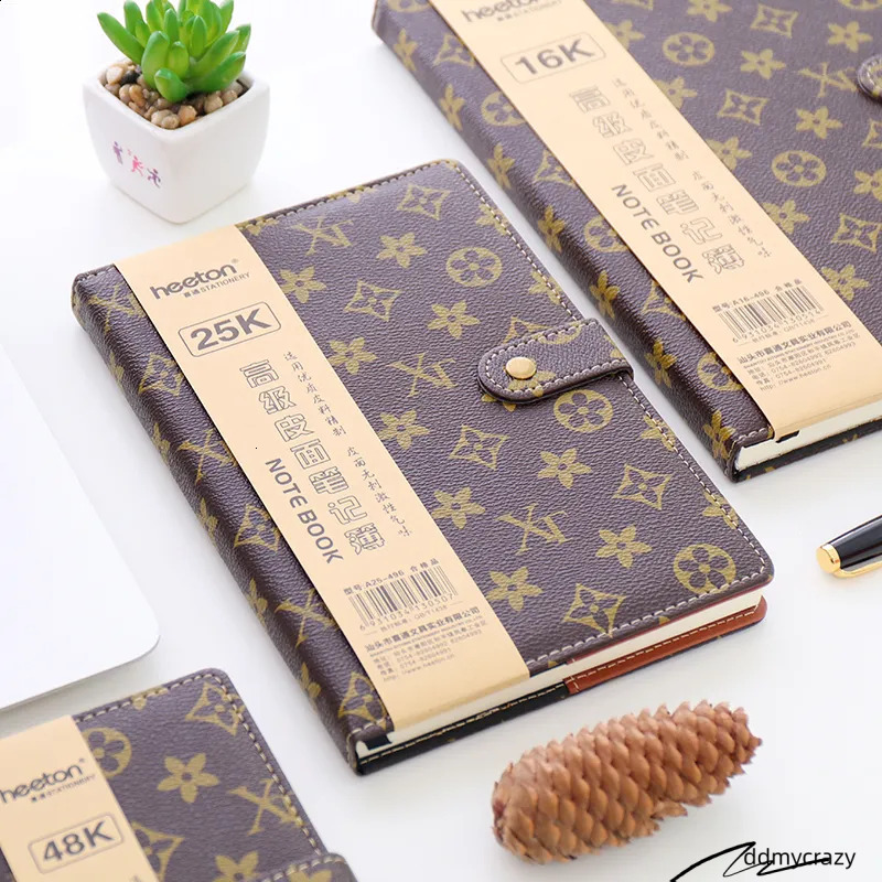 Wholesale Diary Book A5 Fashion B5 Notebook Hard Surface Copy 25K Notepad Small Portable A6 Office With Buckle Business 250818 ddmycrazy