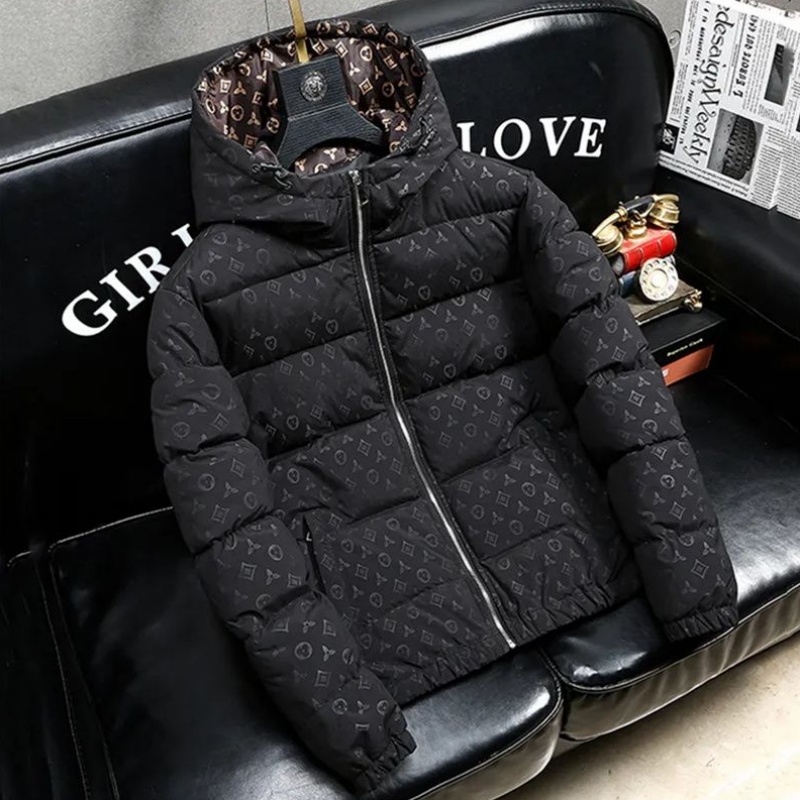 2025 New Autumn And Winter Luxury Brand Cotton Clothing Men's Season Thick Letter Printed Men's Cotton Clothing Trend Warm Cotton Jacket Men's Coat Asian Size M-5XL