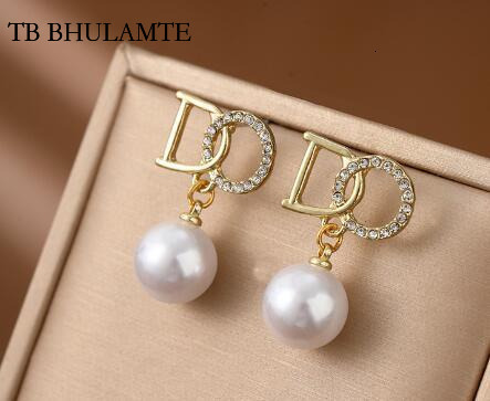 TB BHULAMTE New Luxury Elegant High-end French Designer Accessories Fashionable Niche Popular Student Youth Women's Earrings Jewelry High Quality