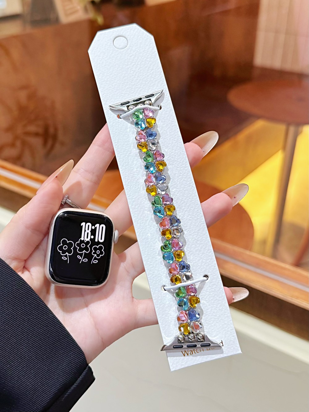Fashion Luxury Diamond Band for Apple Watch Series 11 10 42mm 46mm Stainless Steel Strap for Iwatch Ultra/2/3/9/8/7/6/5/4/40mm 44mm 49mm 45mm Watch Band