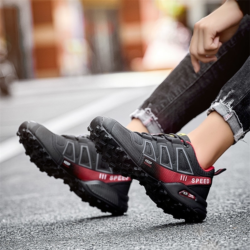 Mens Waterproof Hiking Shoes Outdoor Trainers Laceup Climbing Shoes Women Trekking Sneakers Antislip Hunting Tactical Sneaker i250912