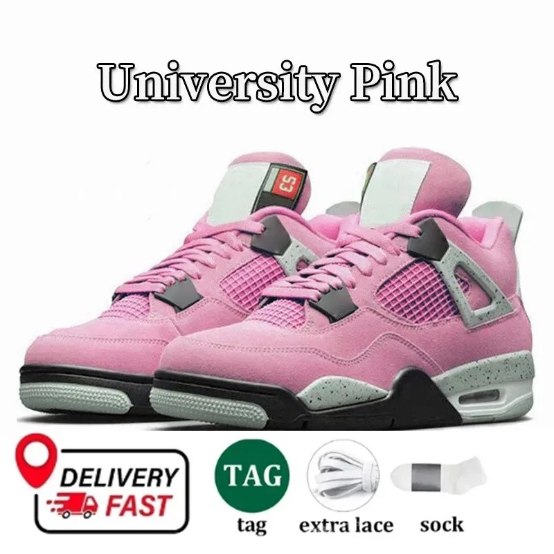 With box designer shoes 4 basketball shoes for men women 4s Black Cat Military Blue Bred White Thunder Red Cement Pine Green Sail Olive Seafoam mens t