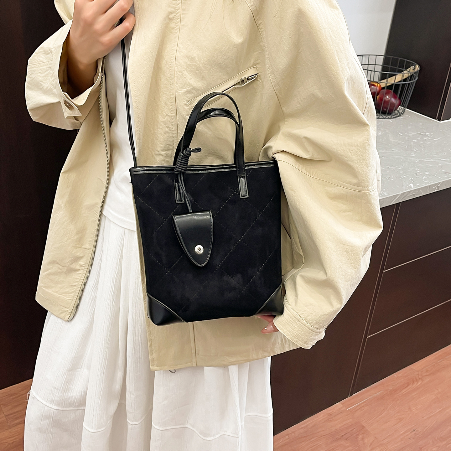 Matte matte leather women s handbag new fashion quilted women s shoulder bag autumn new designer bag women s crossbody bag